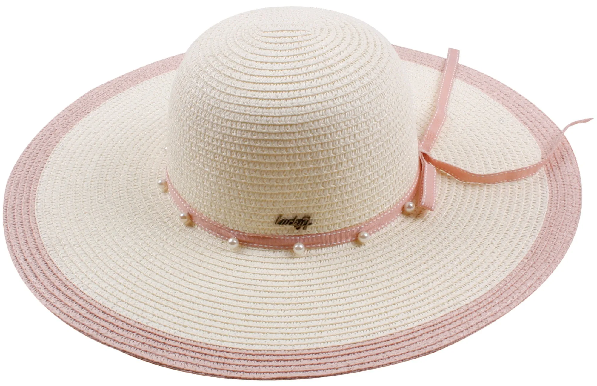 Wide-Brim Hat Collection with Contrast Trim - Model FH448