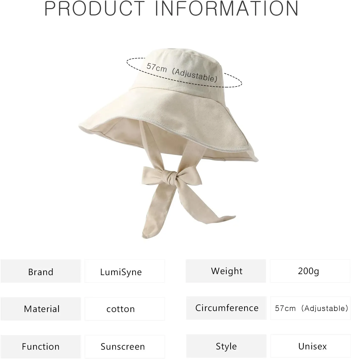 Wide Brim Sun Hat UPF 50  Cotton Bucket Hat with Chin Strap Adjustable Foldable Summer Beach Cap Fishing Hat
