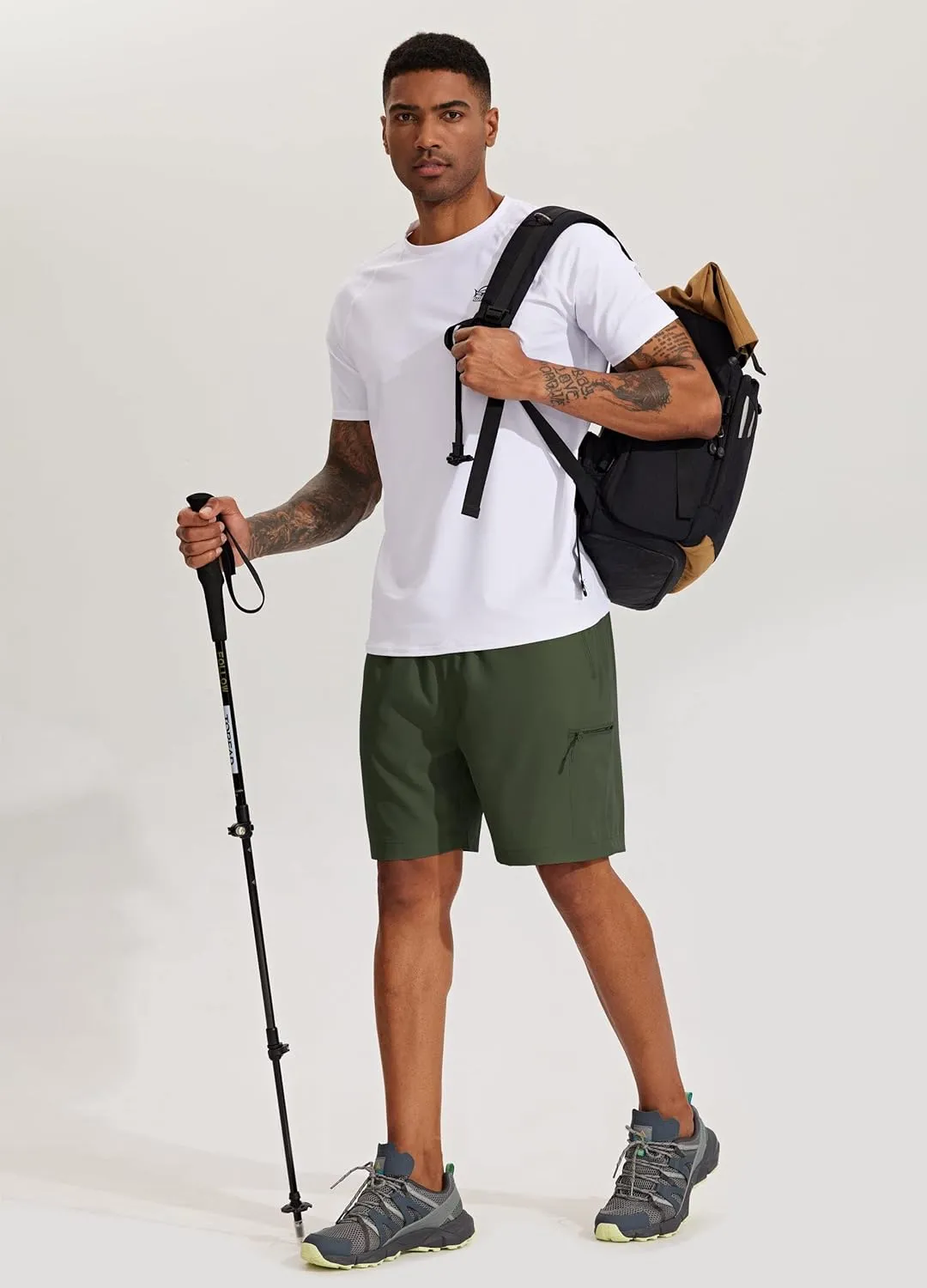 Willit Men's Hiking Cargo Shorts Quick Dry Golf Athletic Shorts 7" Lightweight Summer Shorts with Pockets