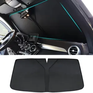 Windscreen Sun Shade for Suzuki Vitra 2016-2023, Foldable Car Front Windshield Sunshade Sun Protection UV Protection Interior Accessories,Black, normal
