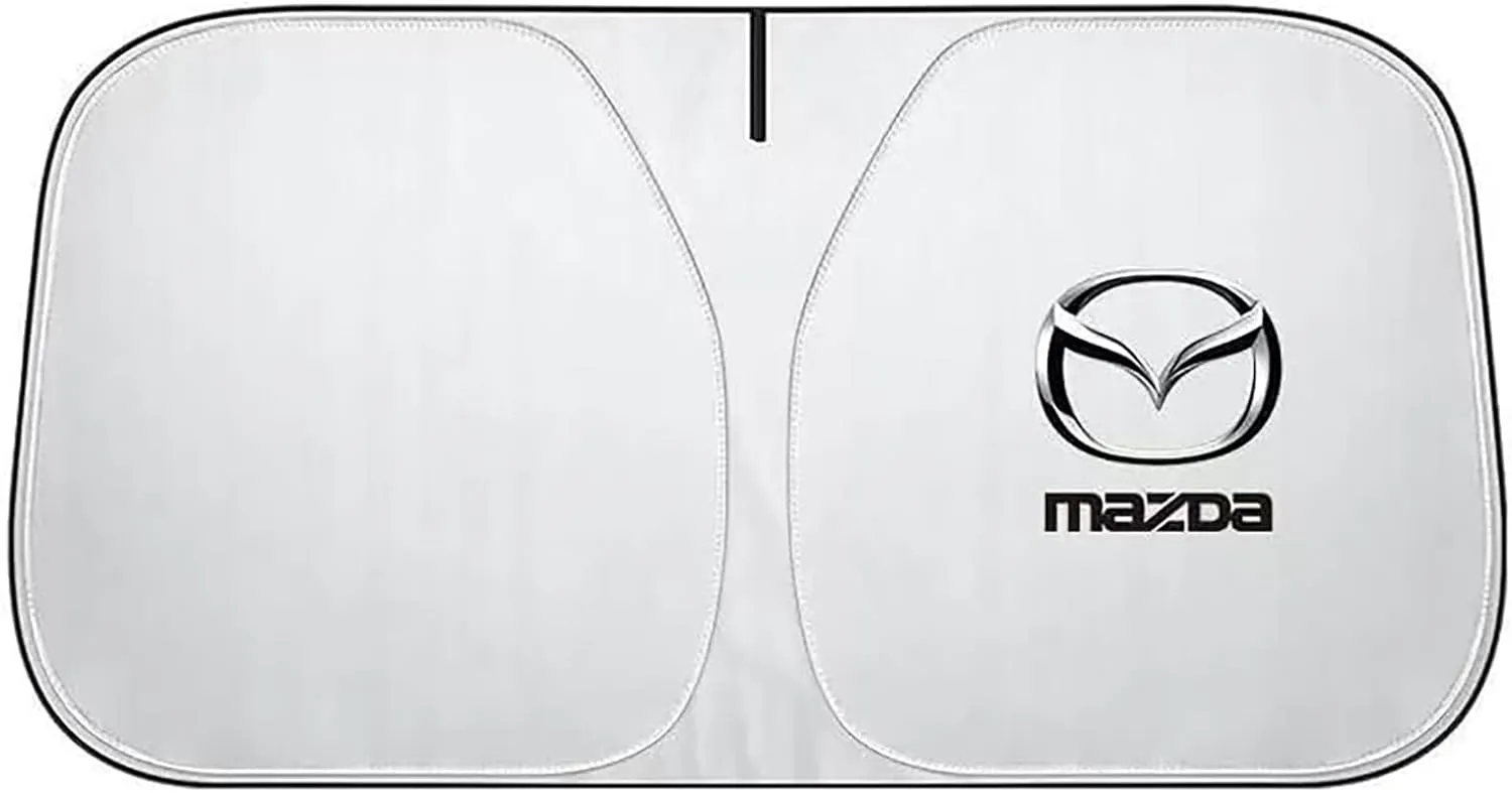 Windshield Sun Shade for Mazda Biante 2008-2018, Foldable Car Sun Shade Windshield Cover Sun Shade Reflective Heat Insulation Car Sunshade with Storage Pouch,S-140X70 cm