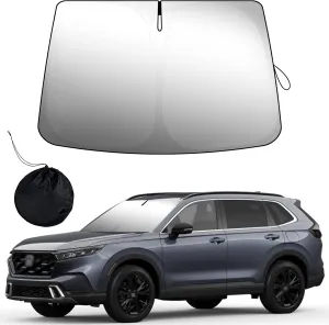 Windshield Sunshade Custom Fit Honda CR-V 2017 2018 2019 2020 2021 2022 CRV Sunshade Window Sun Visor Foldable SUV Front Sun Shield Protector Max UV Blocking and Keep The Vehicle Cool 2023 Upgrade