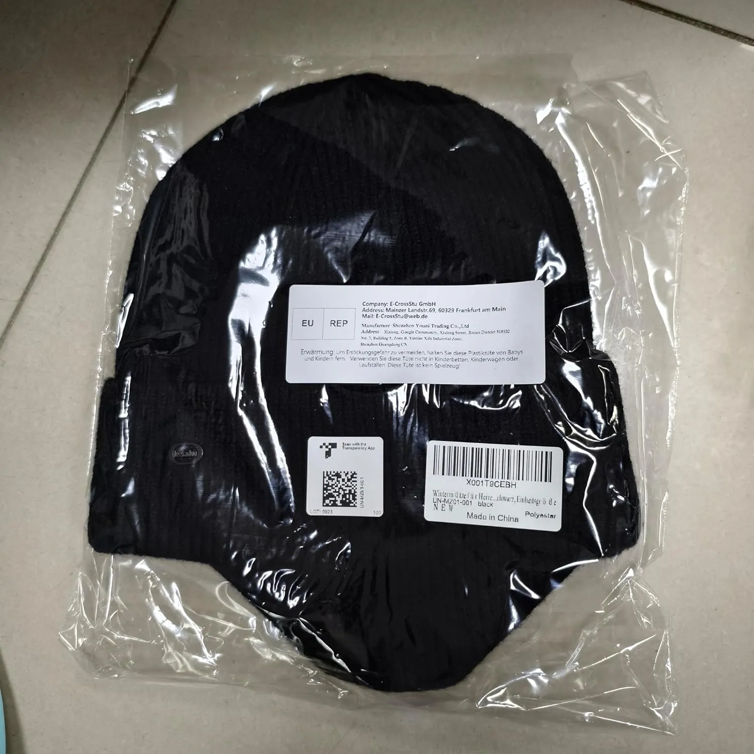 Winter Beanie Hats for Men Outdoor Stretchy Knit Ski Caps with Earflap Windproof