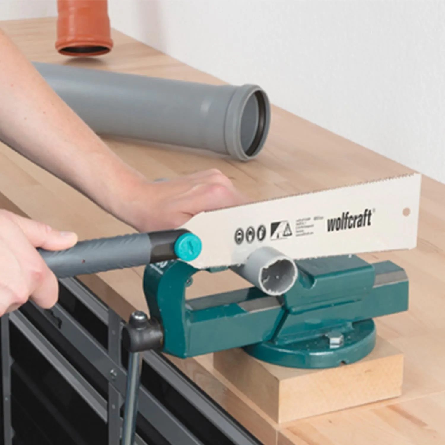 wolfcraft Japanese Saw for Fine and Coarse Cuts with 240mm Blade