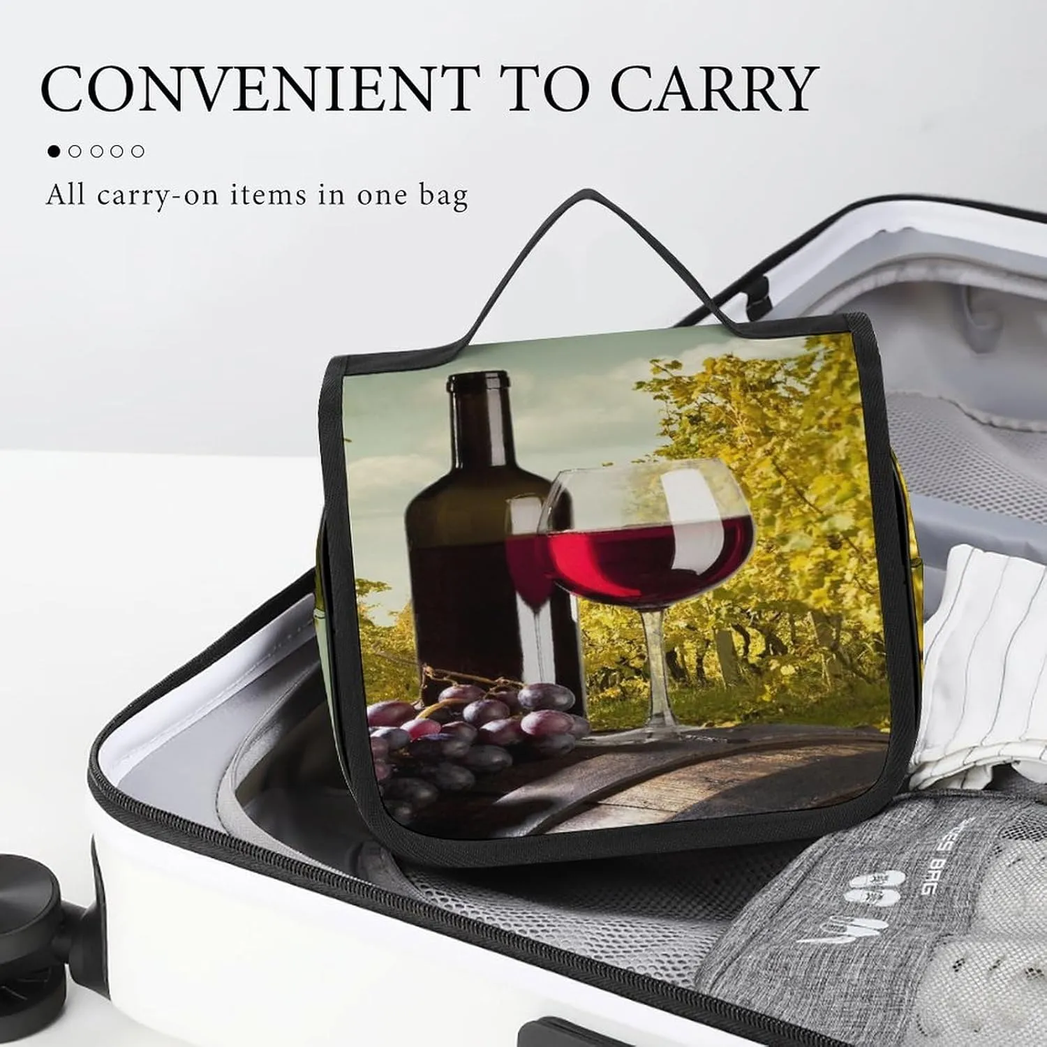 Women Hanging Toiletry Wash bag, Travel Cosmetic Storage Case Organizer