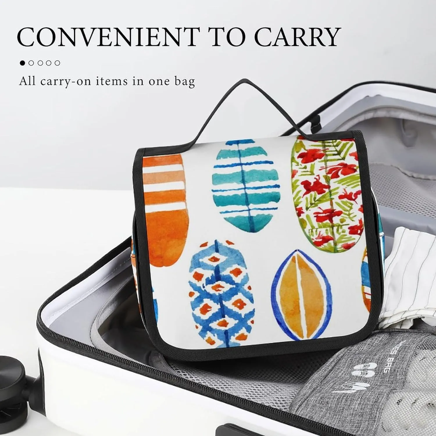 Women Hanging Toiletry Wash bag, Travel Cosmetic Storage Case Organizer