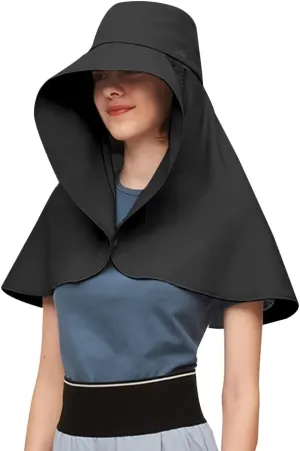 Women Hiking Fishing Sun Hat Wide Brim Cap with Large Neck Flap UPF 50  Sun Protection Hat SLH3M079