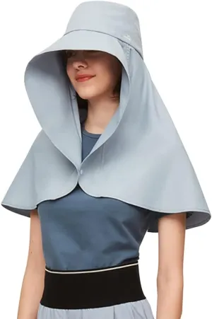 Women Hiking Fishing Sun Hat Wide Brim Cap with Large Neck Flap UPF 50  Sun Protection Hat SLH3M079