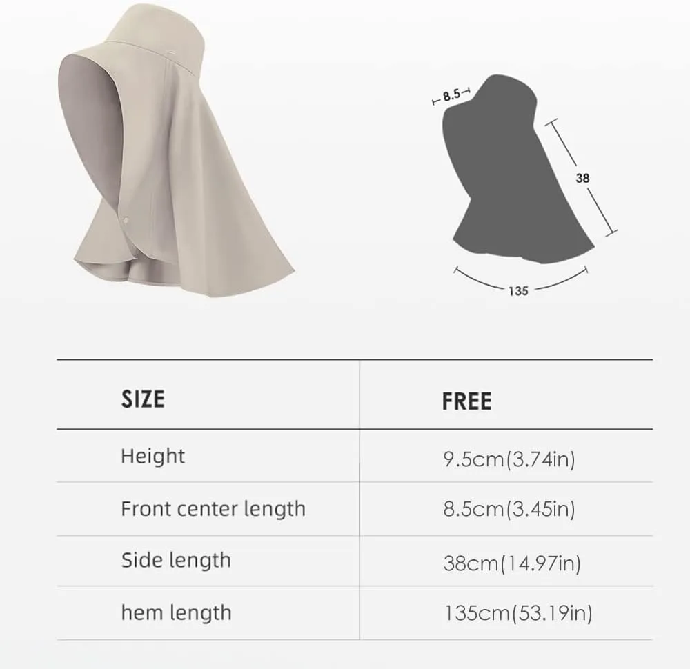 Women Hiking Fishing Sun Hat Wide Brim Cap with Large Neck Flap UPF 50  Sun Protection Hat SLH3M079