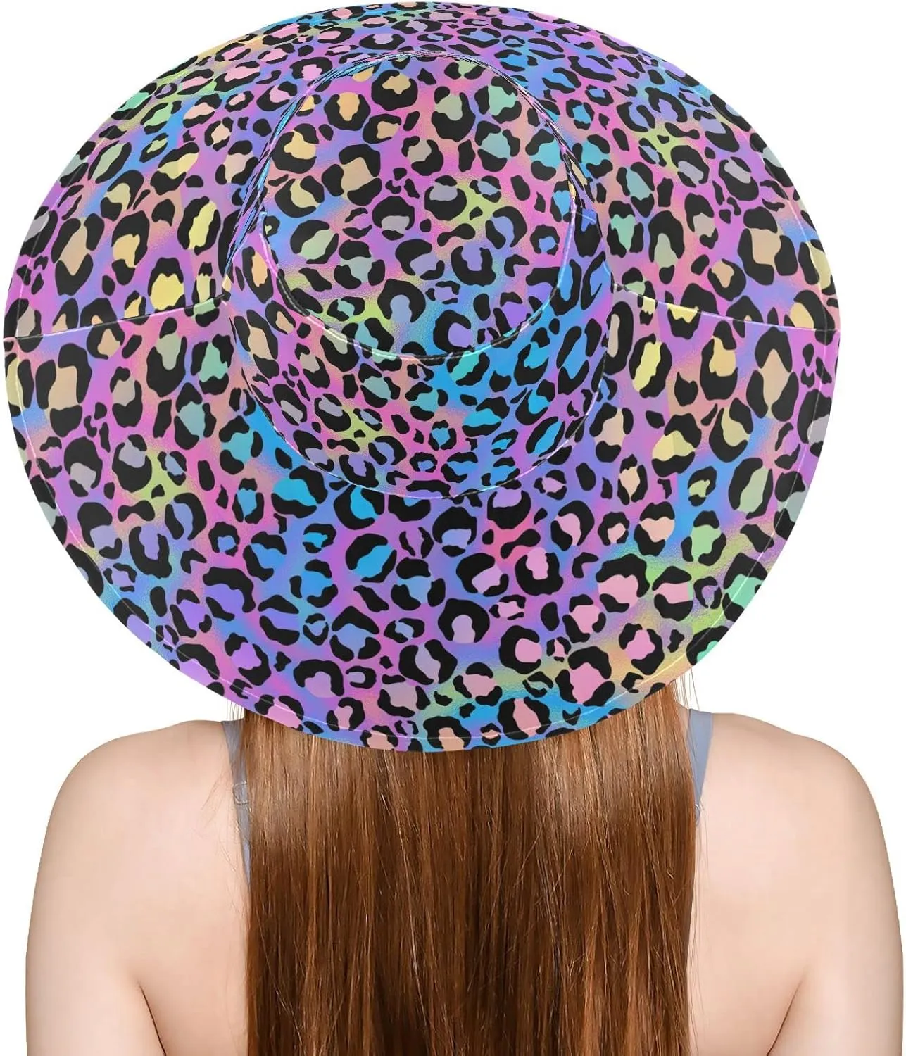 Women Wide Brim Hats Skulls Sun Hat Packable Sun Visors Floppy Summer Beach Hat for UV Protection