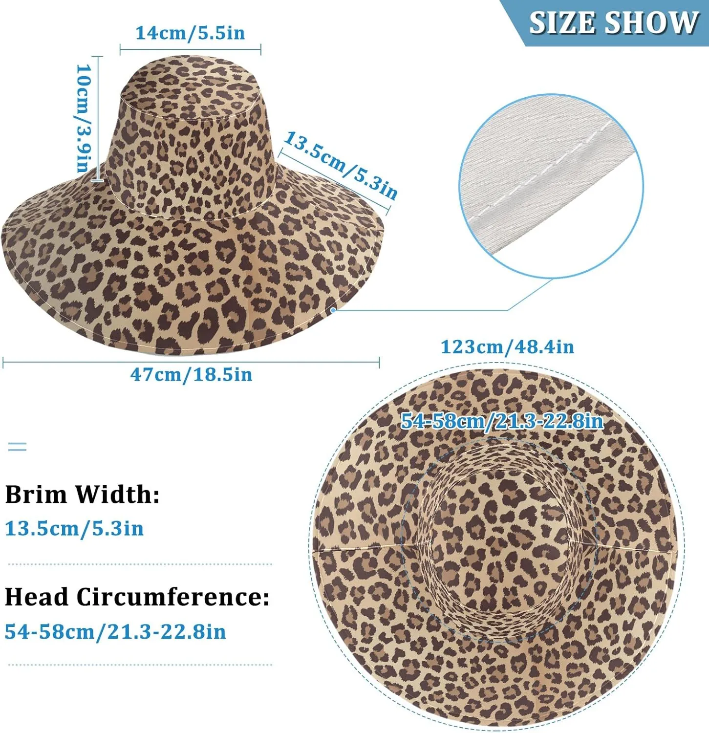 Women Wide Brim Hats Skulls Sun Hat Packable Sun Visors Floppy Summer Beach Hat for UV Protection