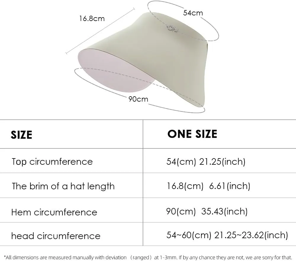 Women Wide Brim Sun Visor Hat Foldable UPF 50  Roll Up Packable Beach Cap Double Sided Wear UPF50 