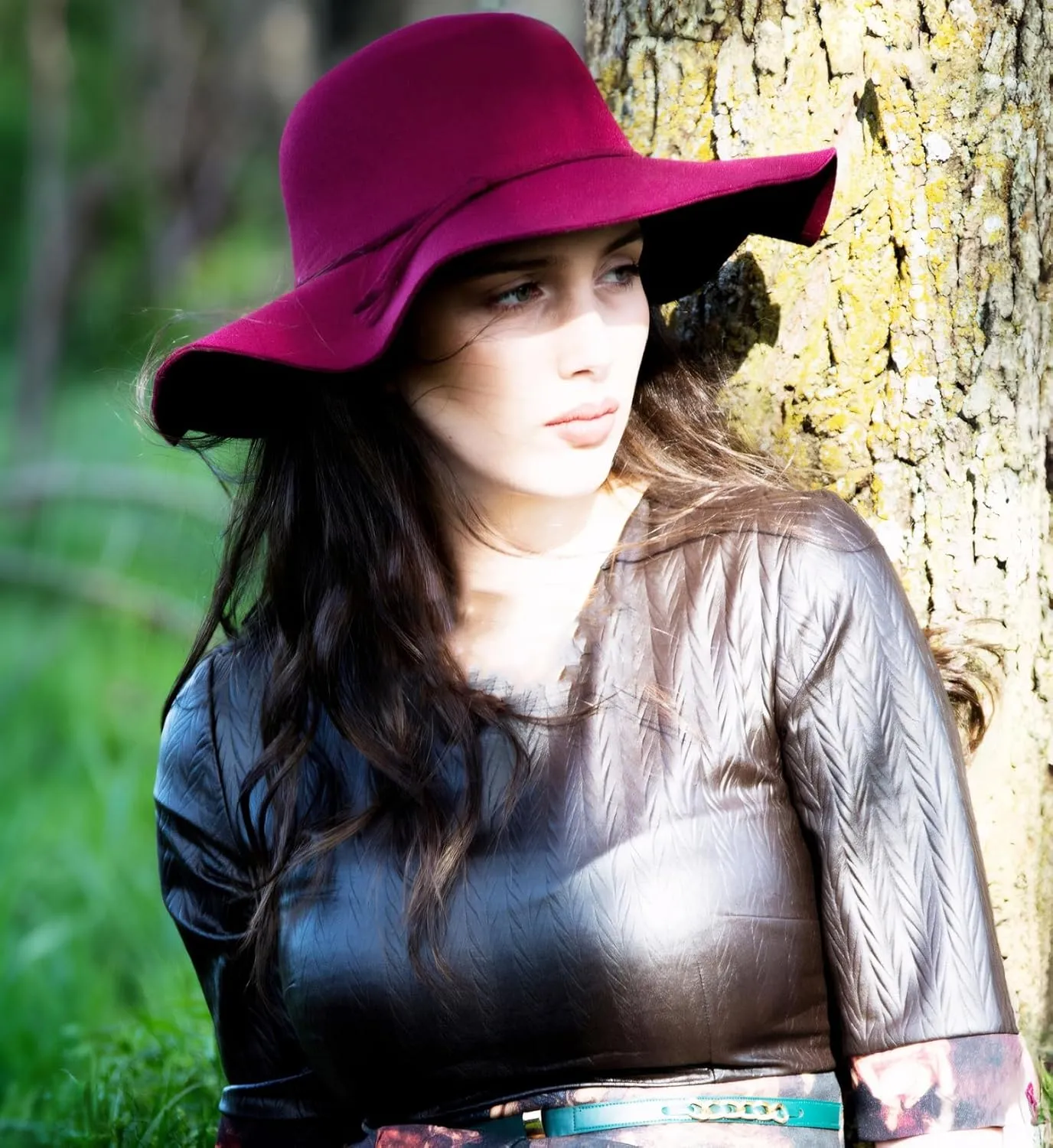Women's 100% Wool Foldable Wide Brim Retro Fedora Floppy Felt Bowler Hat