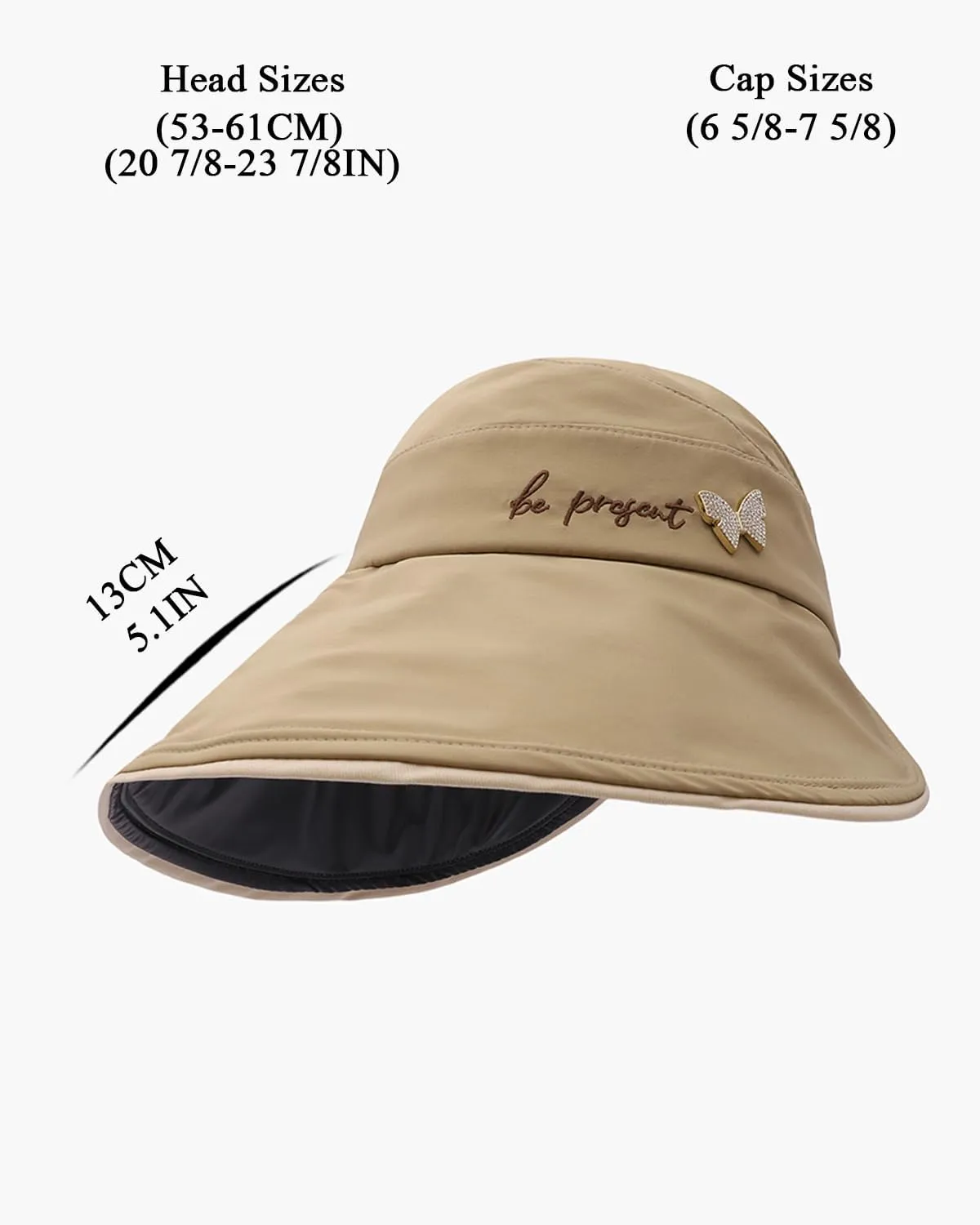 Women's Hat Sun Visors for Women UV Protection Wide Brim Packable Summer Beach Caps Foldable Shell Hat