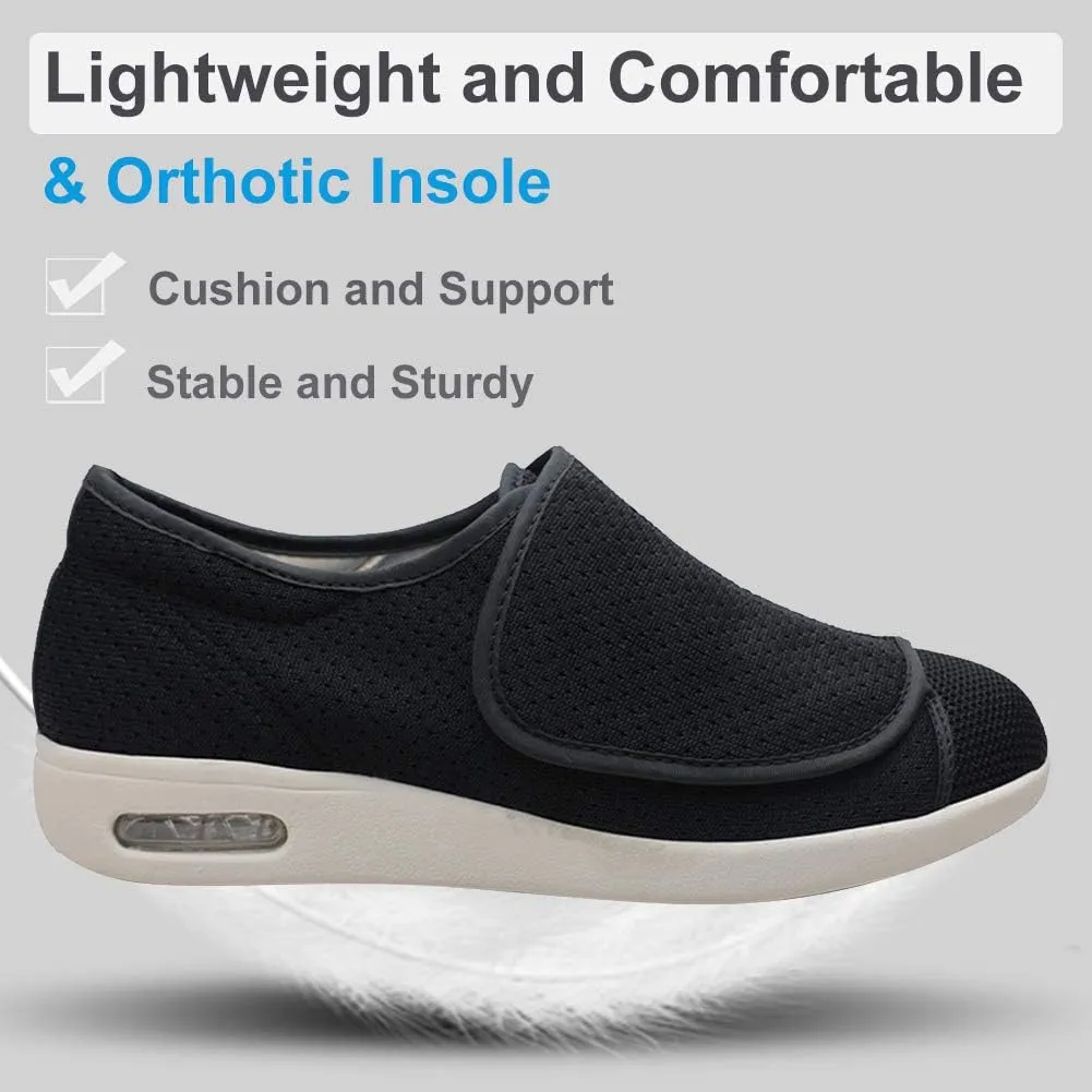 Womens Proven Foot Pain Relief Diabetic Shoes with Arch Support,Memory Foam Insole Wide Width Walking Orthopedic Edema Swollen Feet Arthritis Indoor/Outdoor