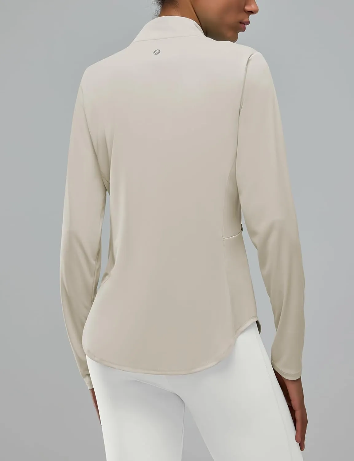 Women's Rash Guard Long Sleeve UV Sun Protection 1/4 Zip Shirts with Pocket UPF 50  Lightweight SPF Hiking Top