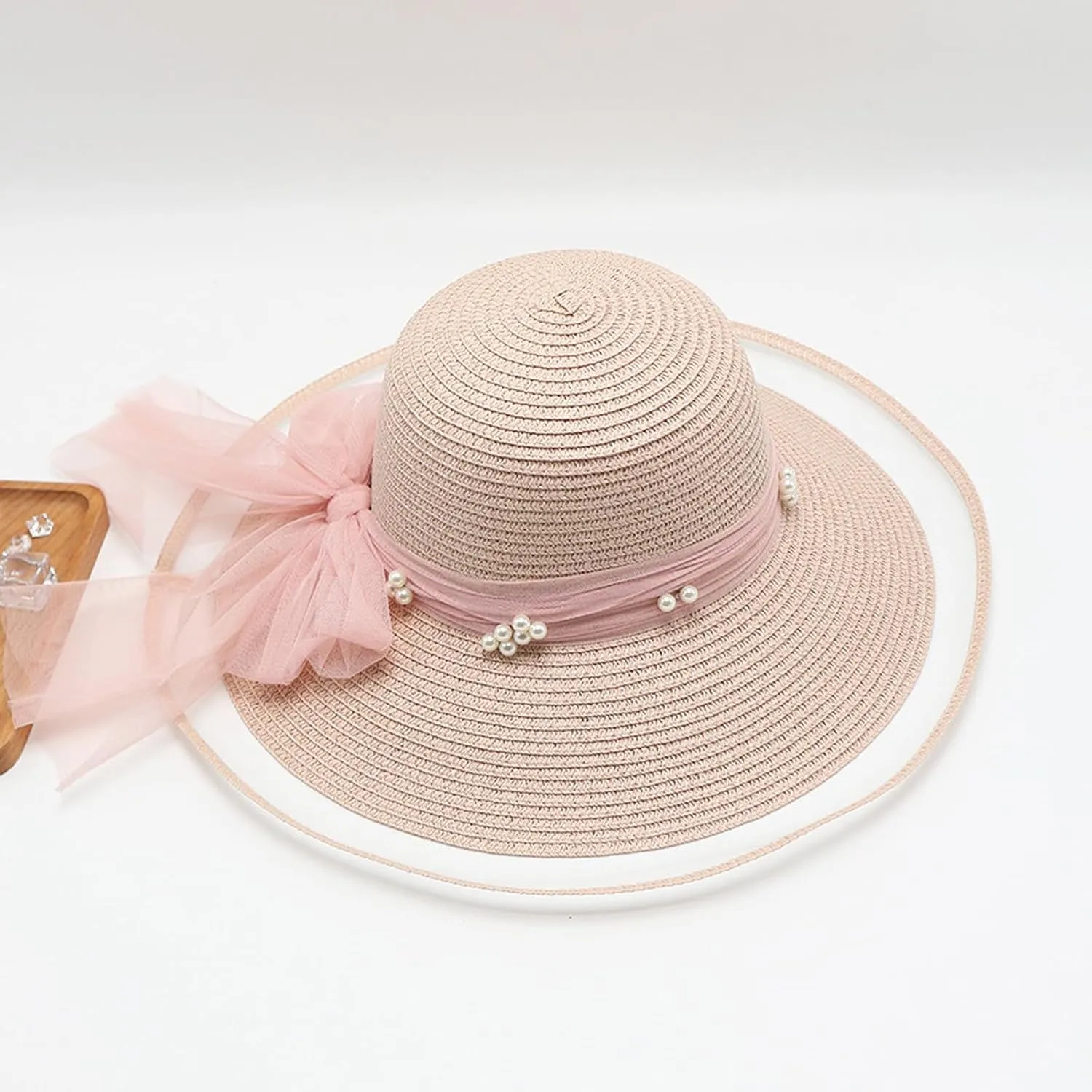 Women's Straw Wide Brim Sun hat Summer Beach hat Straw Hats Foldable Sun hat Luffy Straw hat