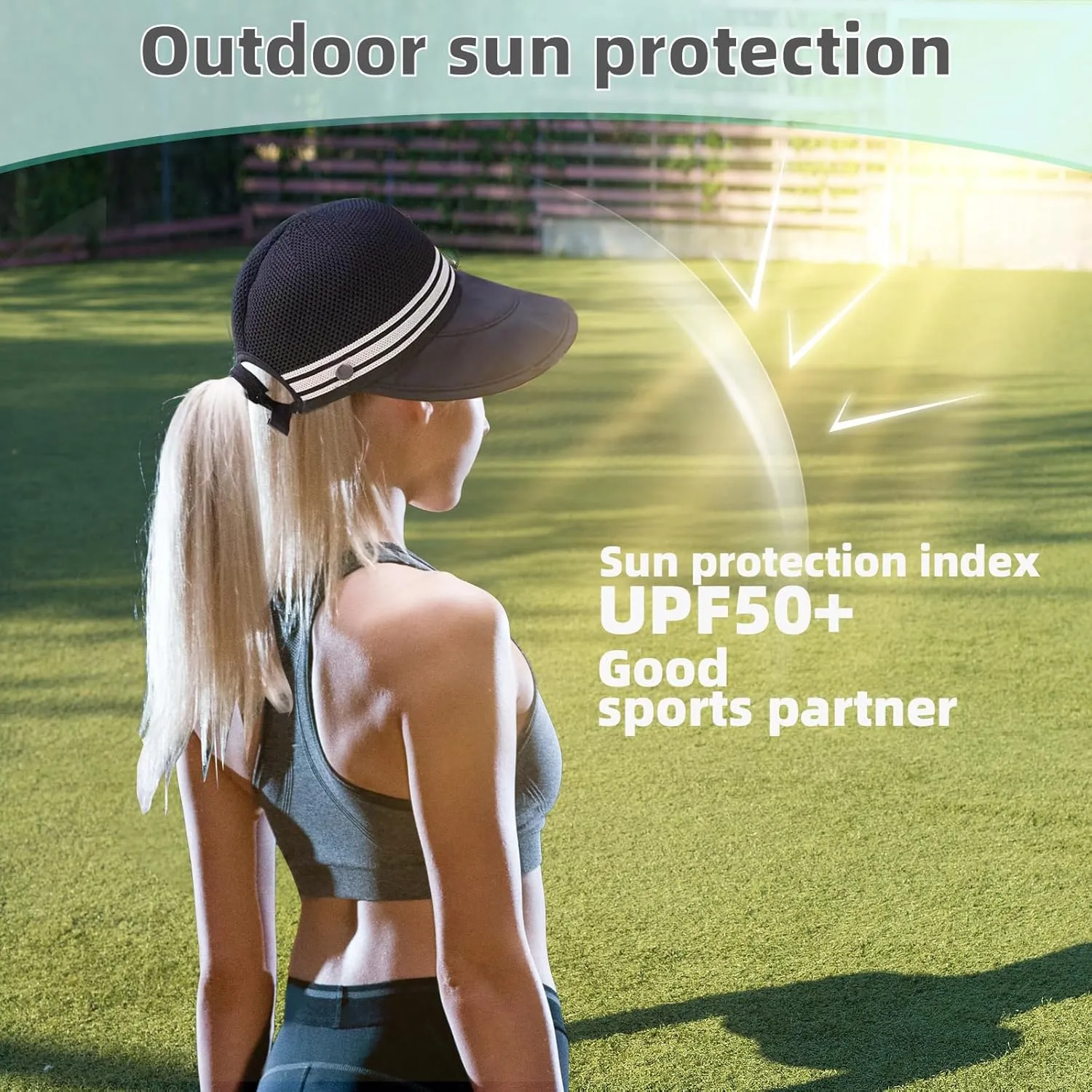 Womens Sun Hats Wide Brim，Breathable Plus Wide Peaked Cap for UV Protection Hiking Fishing Beach Outdoor Riding Horse UPF 50 
