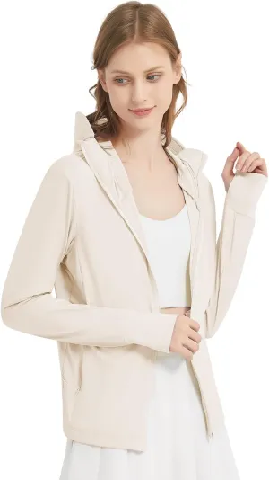 Women's UPF 50  Sun Protection Jacket Lightweight UV Cooling Hoodie Long Sleeve Summer Clothing for Outdoor Hiking