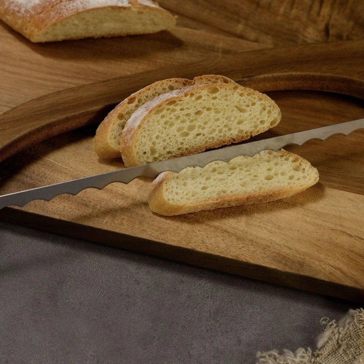 Wooden Bread Cutter Saw for Perfect Slice Cutting Tool Bread Slicer Kitchen