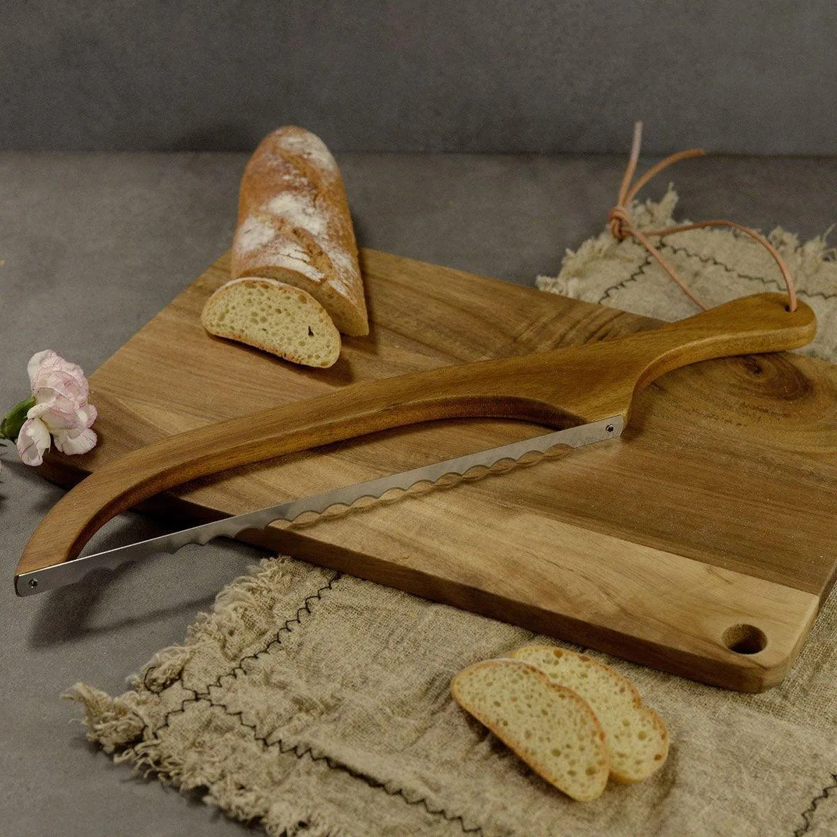 Wooden Bread Cutter Saw for Perfect Slice Cutting Tool Bread Slicer Kitchen