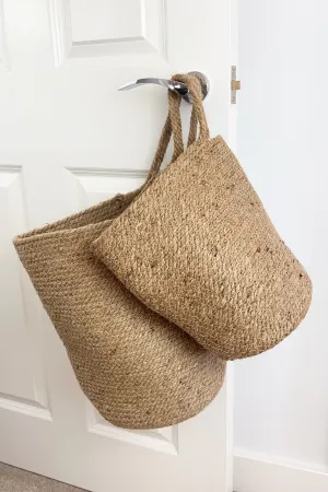 Woven Jute Hanging Storage Bag