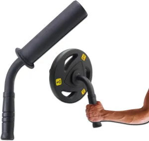 Wrist Forearm Strengthener Fits 2 Inch Weight Plates, Arm Wrestling Hammer Bar with Barbell Clamp, Heavy-Duty Wrist Strength Equipment for Grip and Forearm Workout