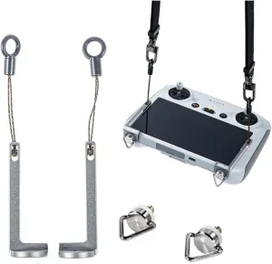 XBERSTAR Lanyard Balance fixture for DJI RC/RC 2/RC Pro Balance Lanyard Metal Fixtures for DJI RC/RC 2/RC Pro Remote control Lanyard Accessories (Gray)