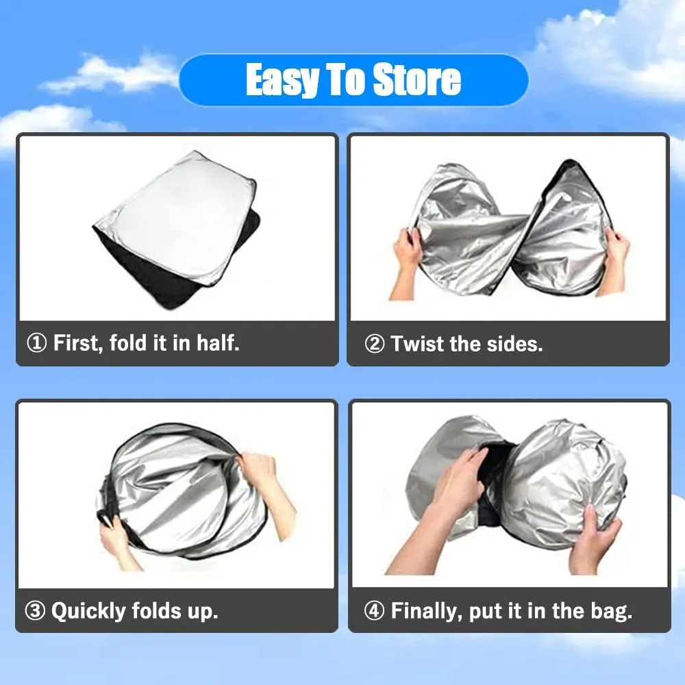 XITER Sunshade Windshield Cover Windshield Cover Front Window Sun Shield Foldable Sun Visor Protector UV Heat,for Nissan Kicks 2018-2025