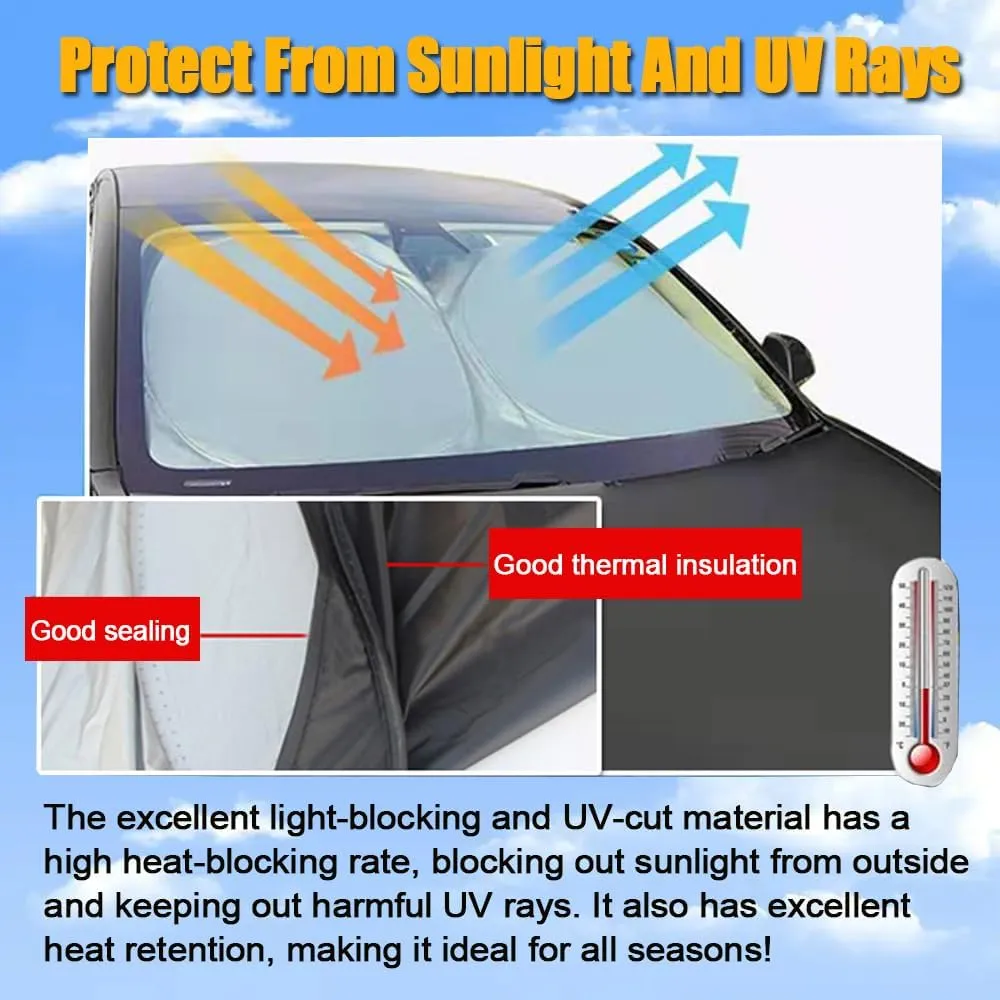XITER Sunshade Windshield Cover Windshield Cover Front Window Sun Shield Foldable Sun Visor Protector UV Heat,for Nissan Kicks 2018-2025