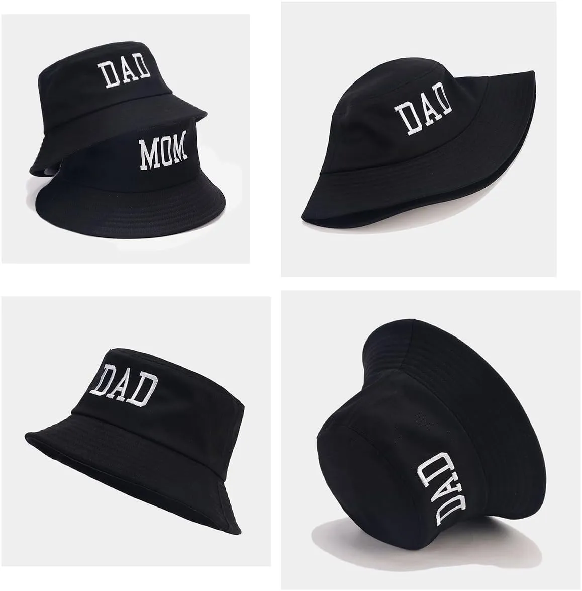 XYIYI 2 Pack Unisex Bucket Hat for Women Men Summer Beach Fishing Hat Sun Hat