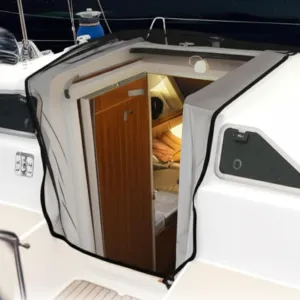 Yahenda 36" x 72" Marine Mosquito Net for Boat Companionway Waterproof Insect Screen by Quick Install Over Hatch with Weighted Band Fits Sailboats Motorboats