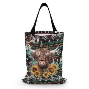 Yak Print Car Garbage Cans Hanging Car Trash Bag for SUV Vehicle Garbage Can Trash Bin Waste Container for Travel Camping Car Accessories Gift for Holiday