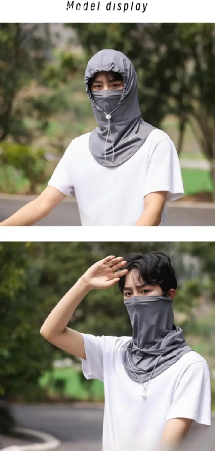 YEKEYI Balaclava Face Cover Balaclava Mask Sun UV Protection Hood Breathable Full Head Mask Cycling Skiing Fishing Hat