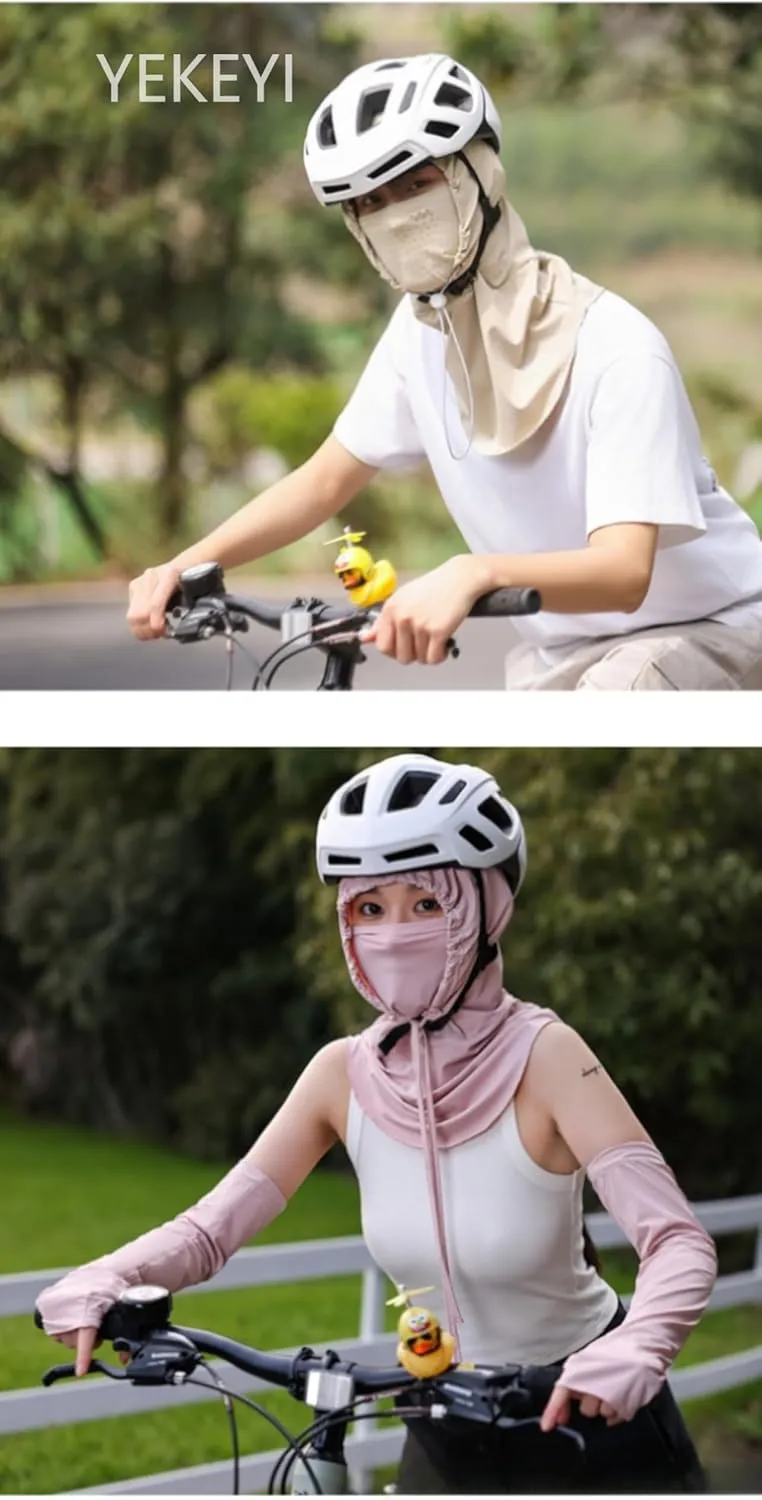 YEKEYI Balaclava Face Cover Balaclava Mask Sun UV Protection Hood Breathable Full Head Mask Cycling Skiing Fishing Hat