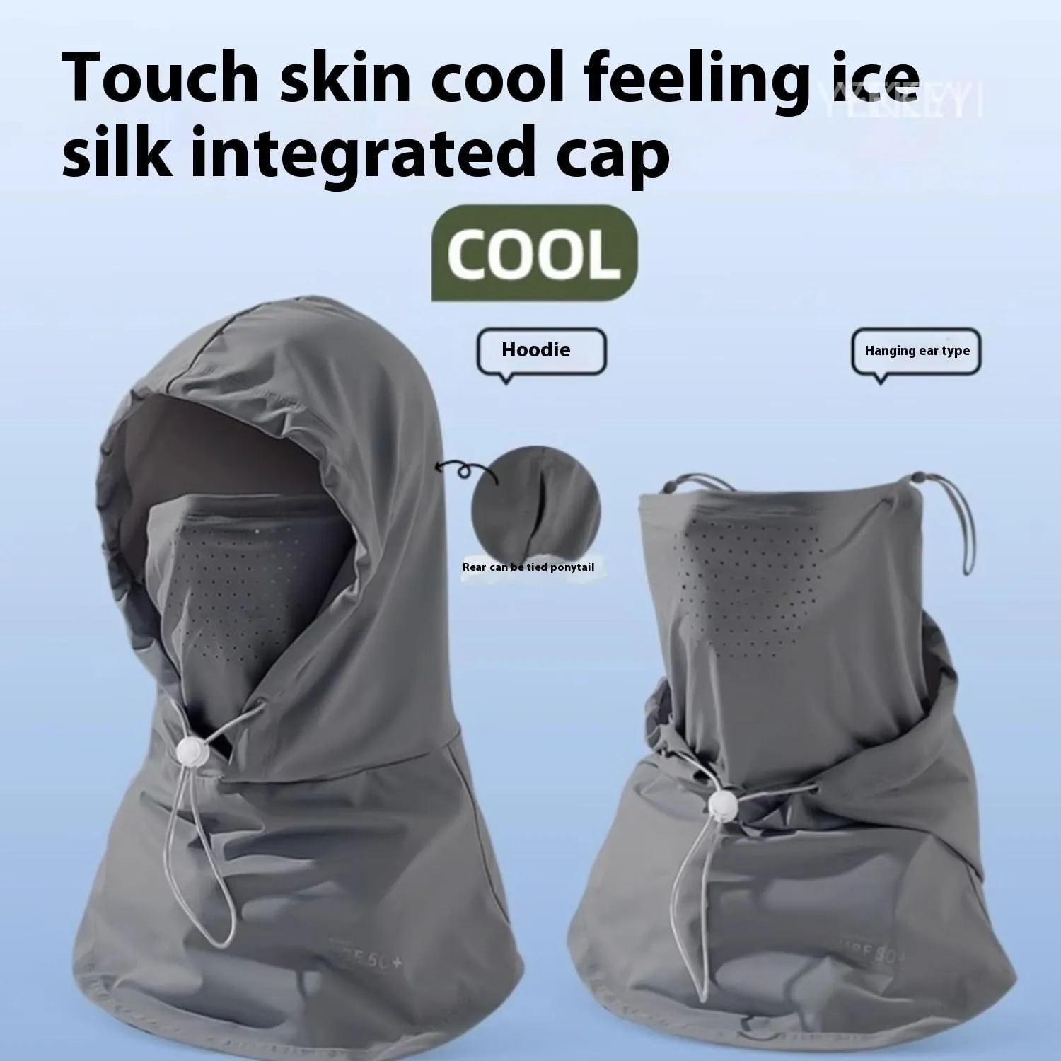 YEKEYI Balaclava Face Cover Balaclava Mask Sun UV Protection Hood Breathable Full Head Mask Cycling Skiing Fishing Hat