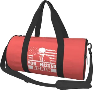 You Missed Again Duffel Bag Gym Bag Travel Sports Tote Large Foldable Beach Swim Yoga2