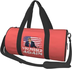 You Missed Again Duffel Bag Gym Bag Travel Sports Tote Large Foldable Beach Swim Yoga4