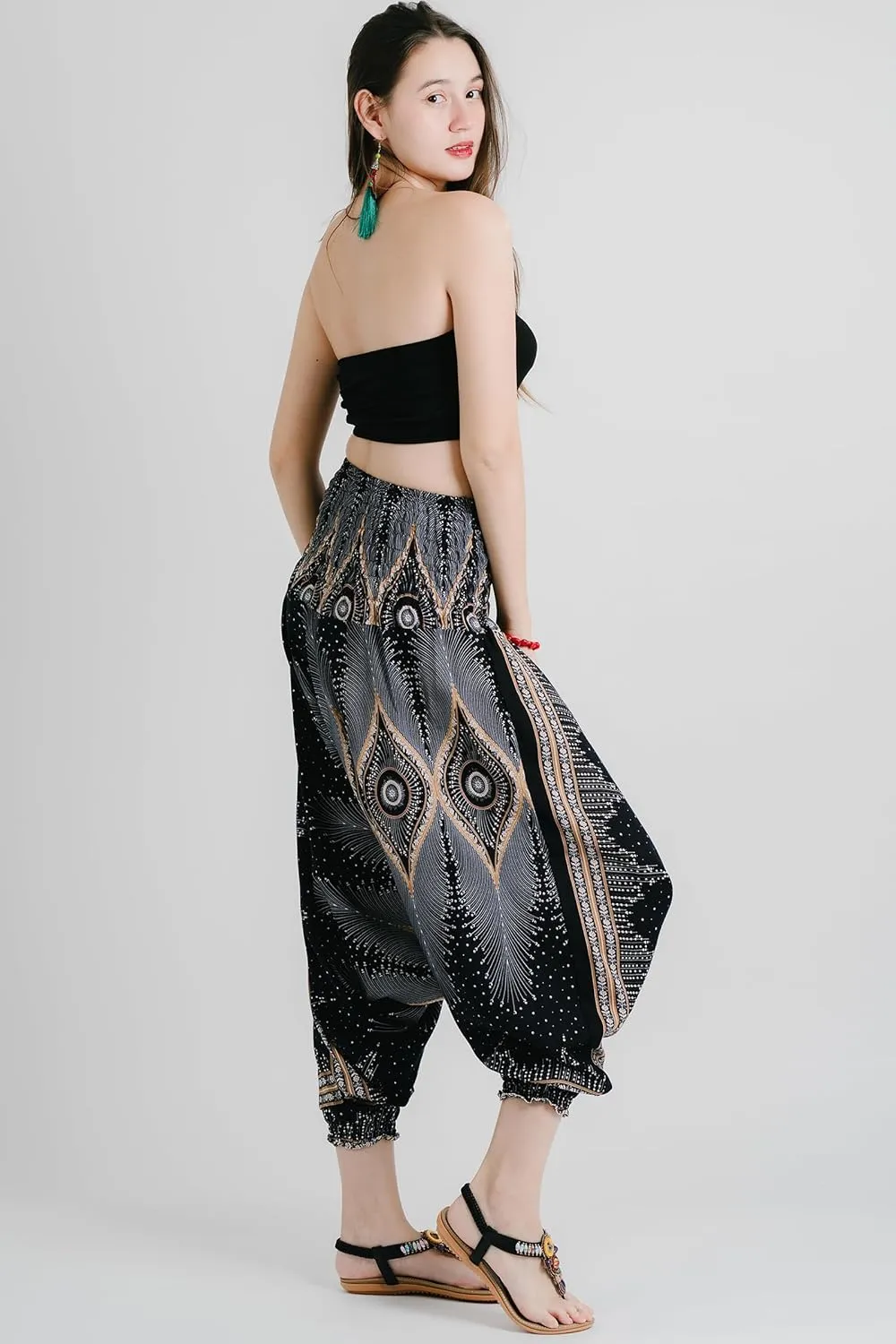 Your Cozy Harem Pants for Women Hippie Clothes Hammer Pants Jumpsuit Casual Loose Beach Sweatpants Baggy Boho Yoga Trousers