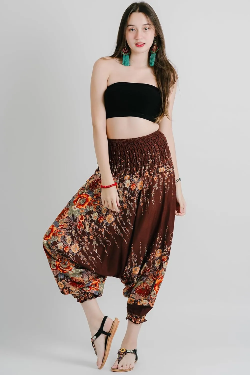 Your Cozy Harem Pants for Women Hippie Clothes Hammer Pants Jumpsuit Casual Loose Beach Sweatpants Baggy Boho Yoga Trousers