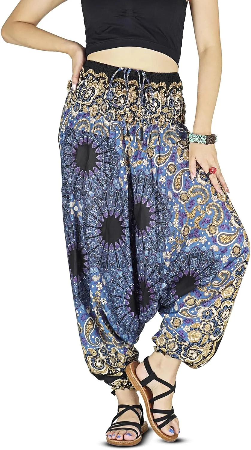 Your Cozy Harem Pants for Women Hippie Clothes Hammer Pants Jumpsuit Casual Loose Beach Sweatpants Baggy Boho Yoga Trousers