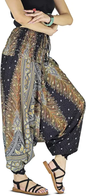 Your Cozy Harem Pants for Women Hippie Clothes Hammer Pants Jumpsuit Casual Loose Beach Sweatpants Baggy Boho Yoga Trousers