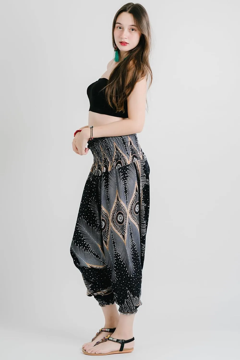 Your Cozy Harem Pants for Women Hippie Clothes Hammer Pants Jumpsuit Casual Loose Beach Sweatpants Baggy Boho Yoga Trousers