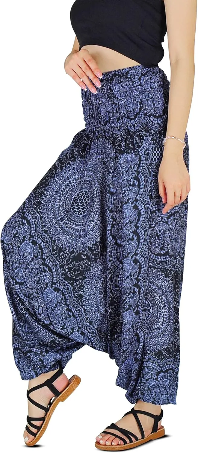 Your Cozy Harem Pants for Women Hippie Clothes Hammer Pants Jumpsuit Casual Loose Beach Sweatpants Baggy Boho Yoga Trousers