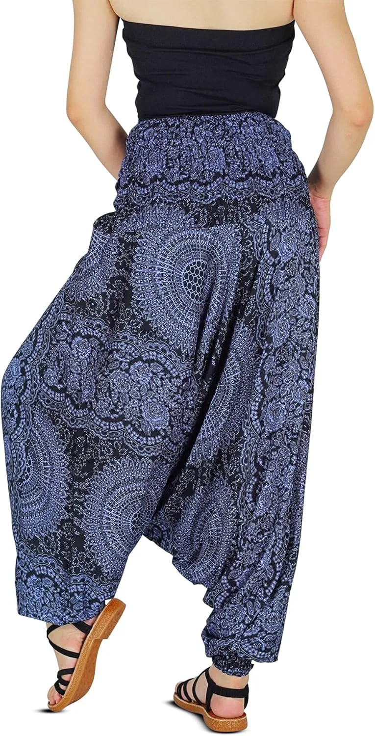 Your Cozy Harem Pants for Women Hippie Clothes Hammer Pants Jumpsuit Casual Loose Beach Sweatpants Baggy Boho Yoga Trousers