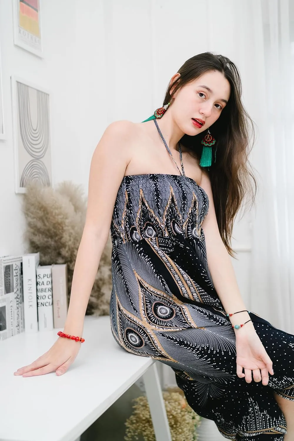 Your Cozy Harem Pants for Women Hippie Clothes Hammer Pants Jumpsuit Casual Loose Beach Sweatpants Baggy Boho Yoga Trousers